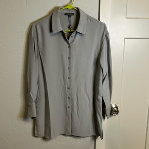 Adrianna Papell Button Down Long Sleeve Shirt